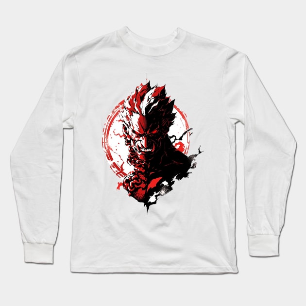 akuma Long Sleeve T-Shirt by piratesnow